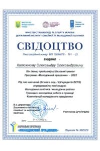 свидетельство калюжный александр молодежная практика и молодежная работа. Община и молодежная работа в общине. Компетенции молодежного работника